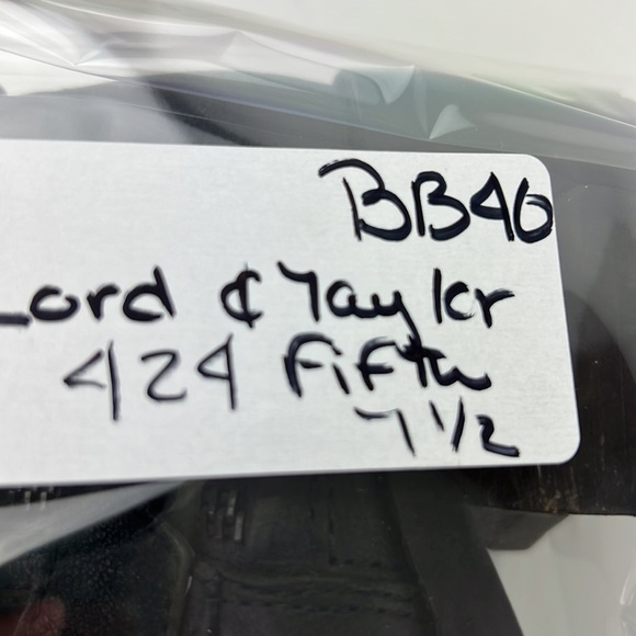 Lord & Taylor Black Leather Ankle Booties - Picture 9 of 9